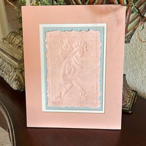 Elegant Pink Fiber Art Piece